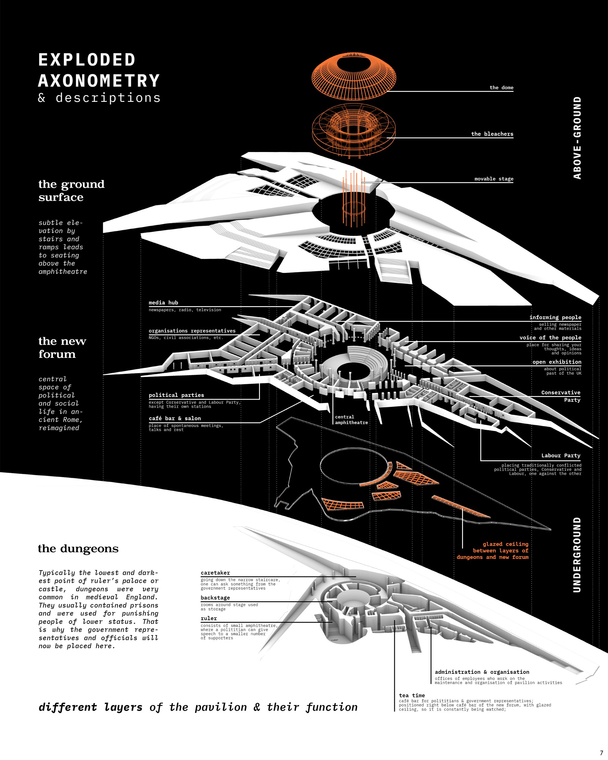 Exploded axonometric view