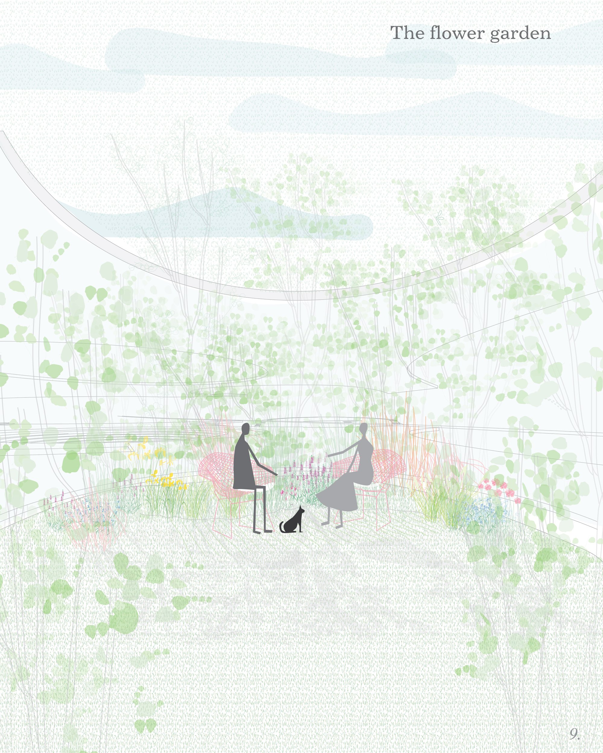 The flower garden