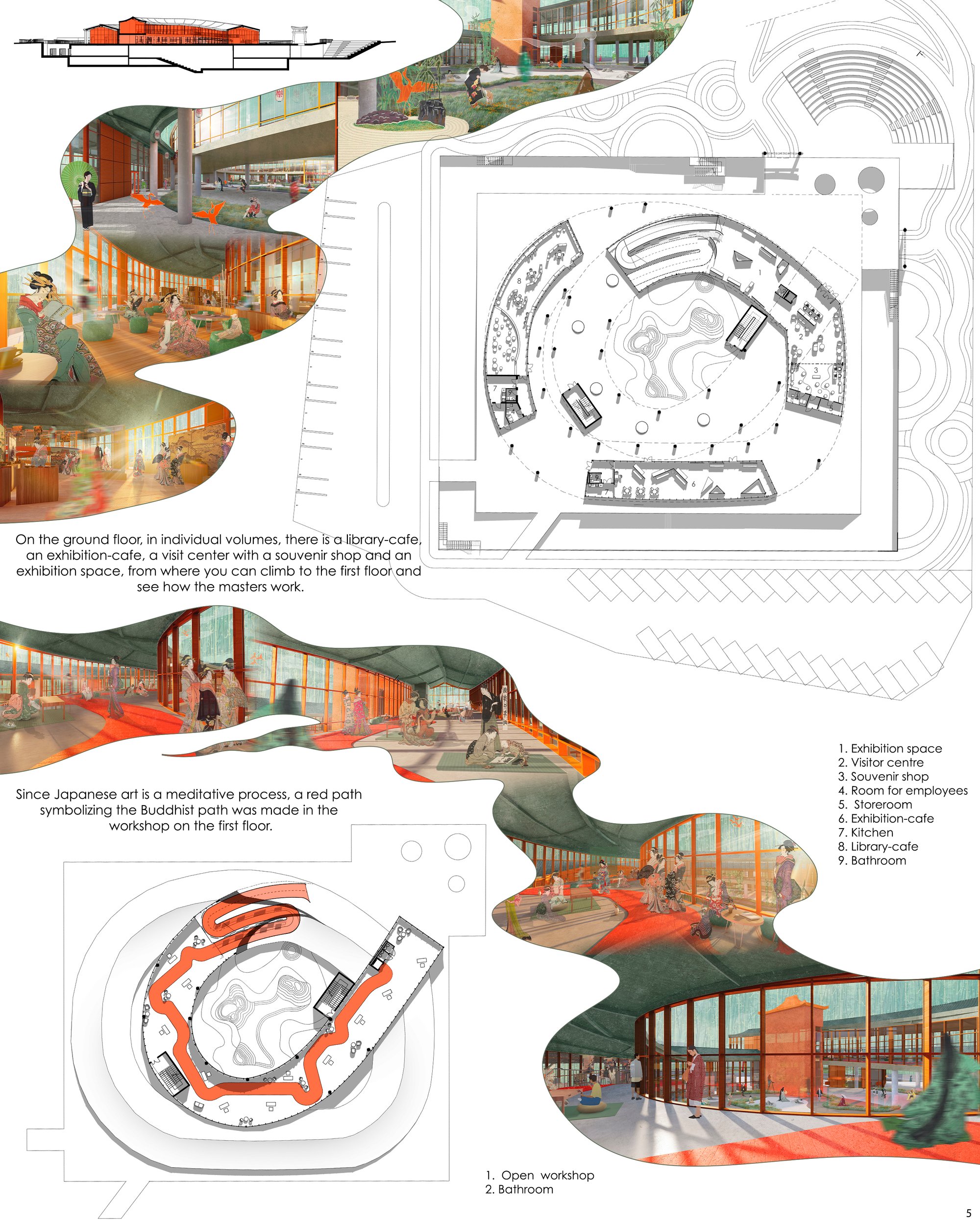 Ground floor and first floor