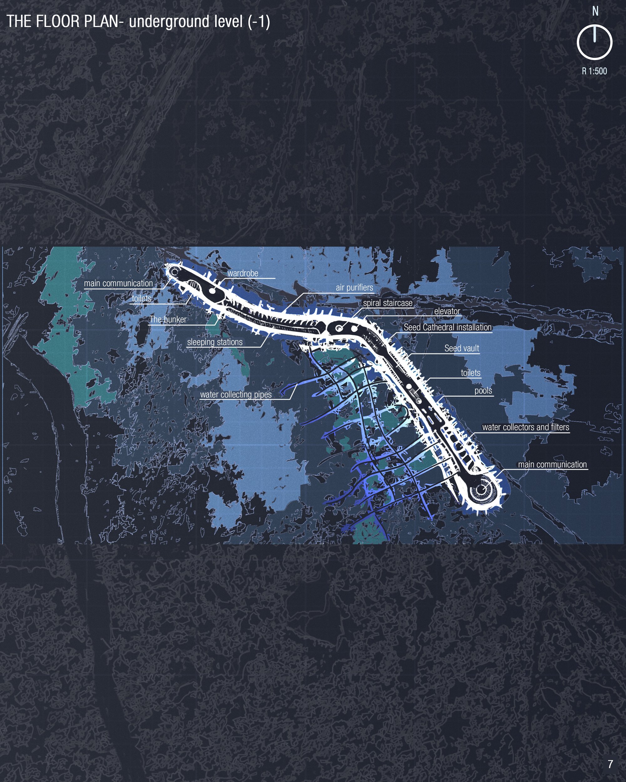 The floor plan- underground level (-1)