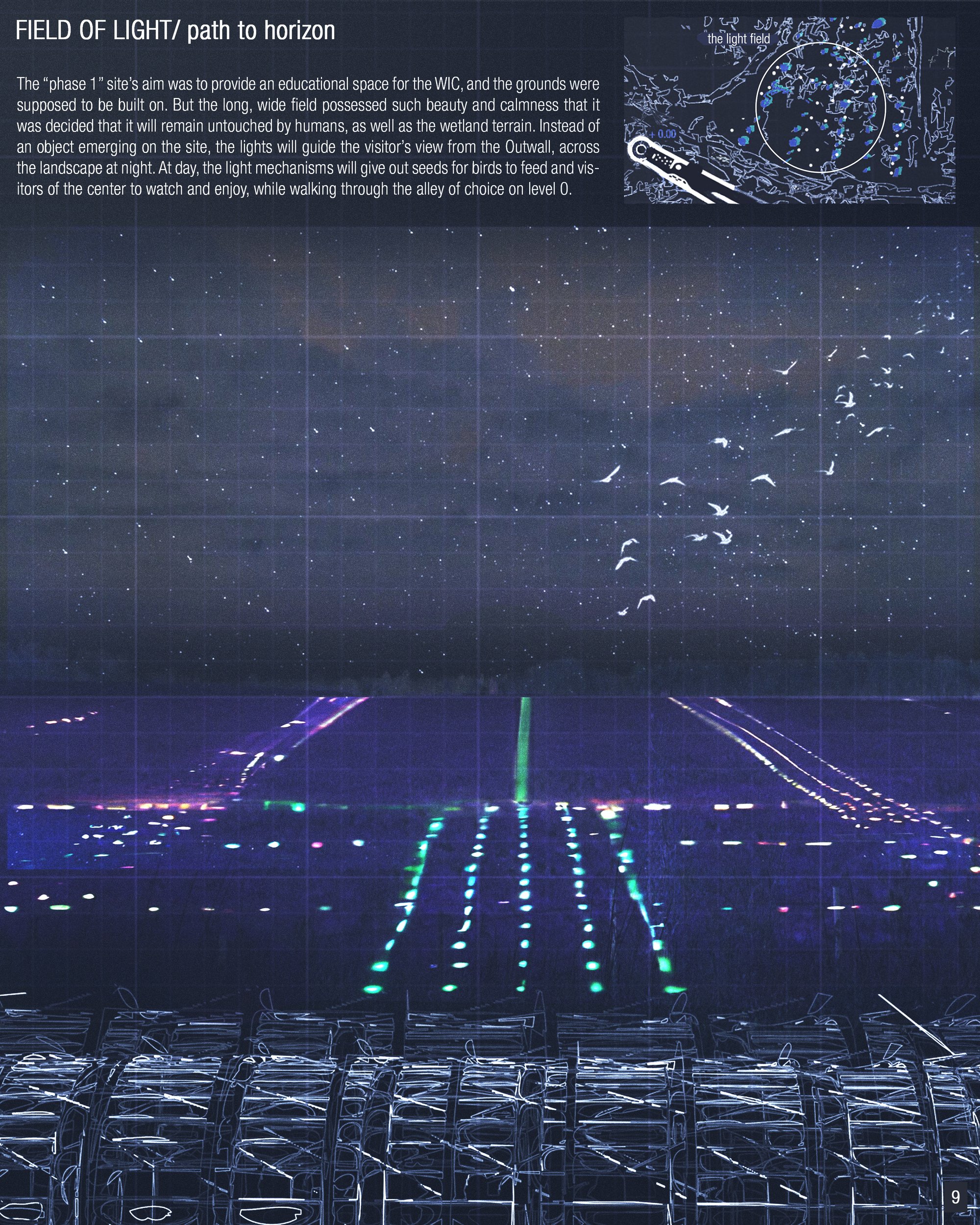 Field of light/ path to horizon