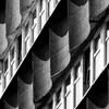 Details of modernist post-war buildings elevation