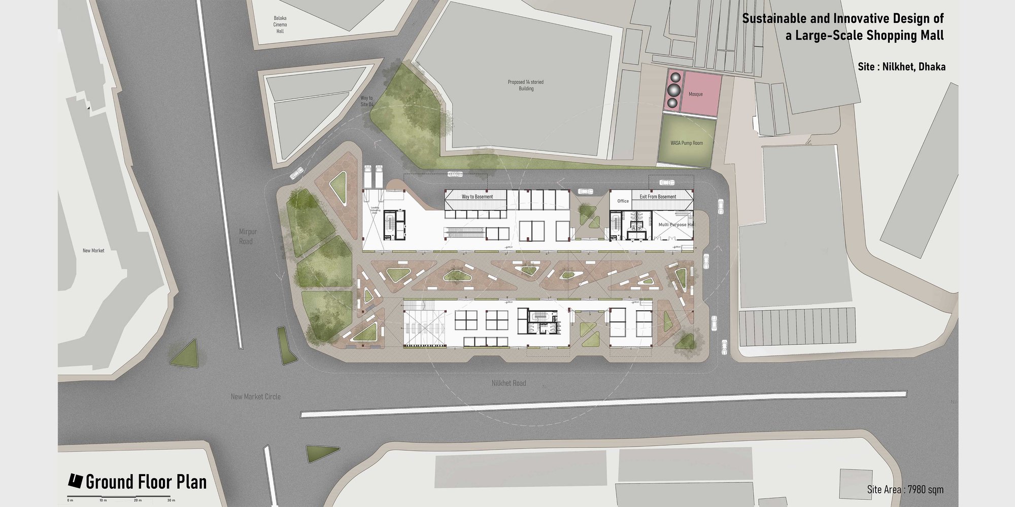 Design of a Large-Scale Shopping Mall