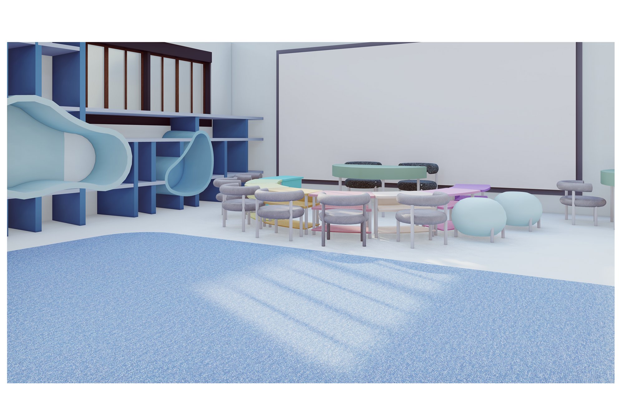 Indoor View of a Classroom