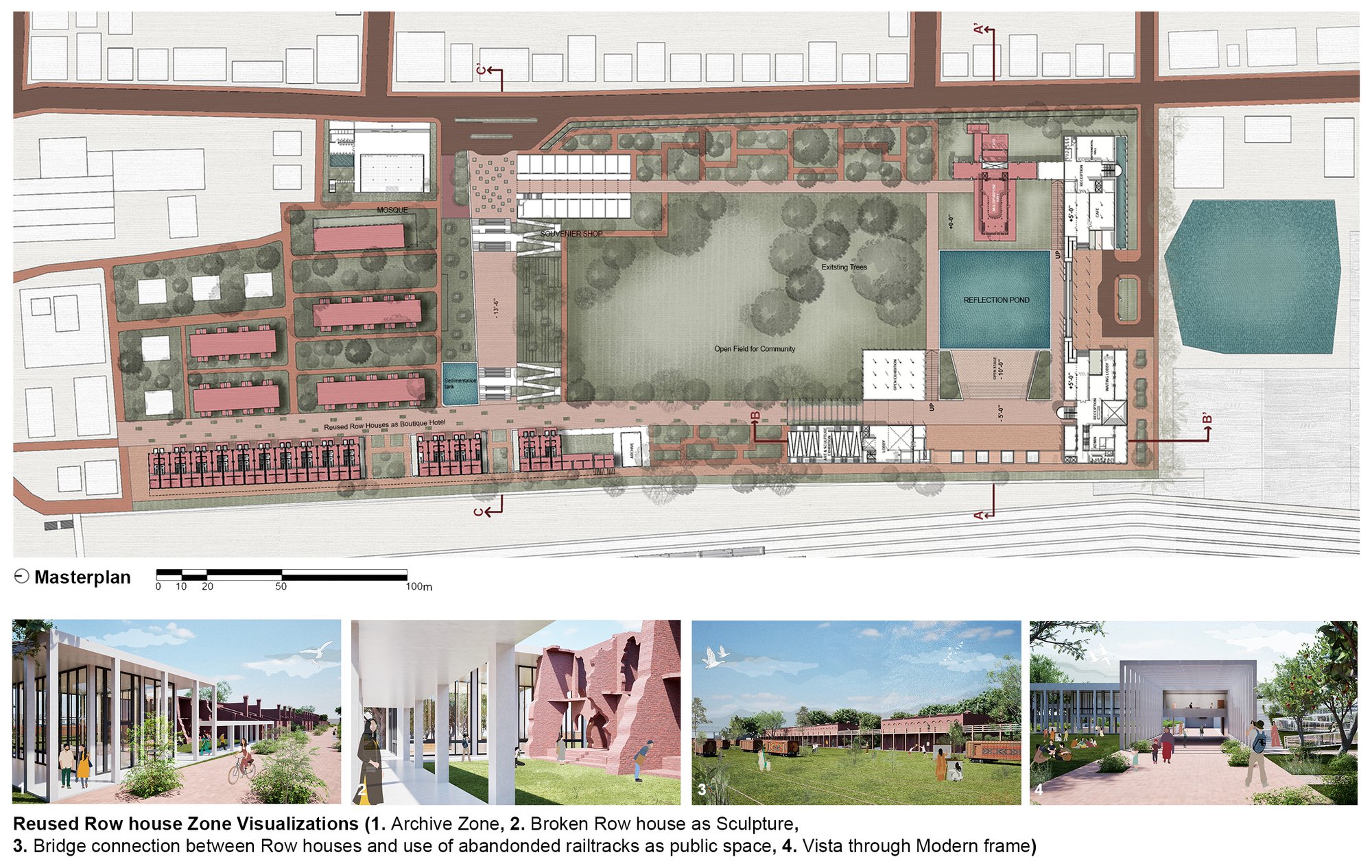 Masterplan and Reuse of Row houses