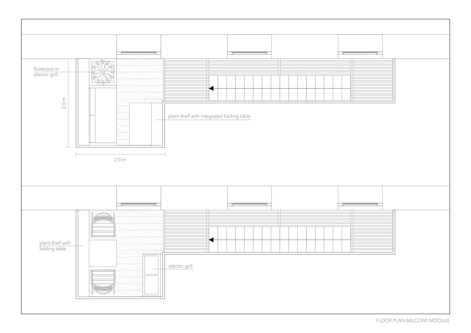 Floor Plan Balcony Module