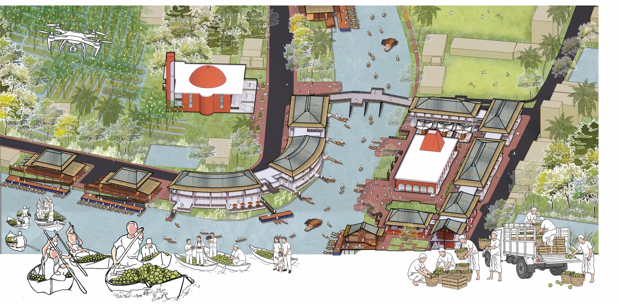 Atghar-Kuriana Floating Guava Market development