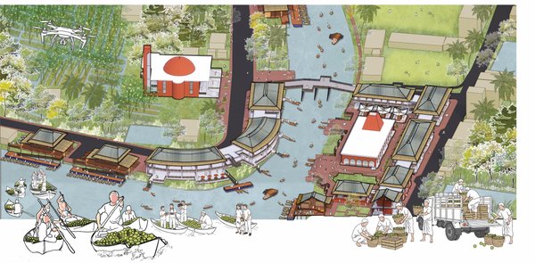 Atghar-Kuriana Floating Guava Market development