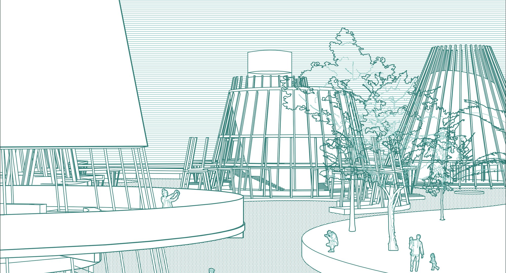 Jakarta visitor center - Three faces of water