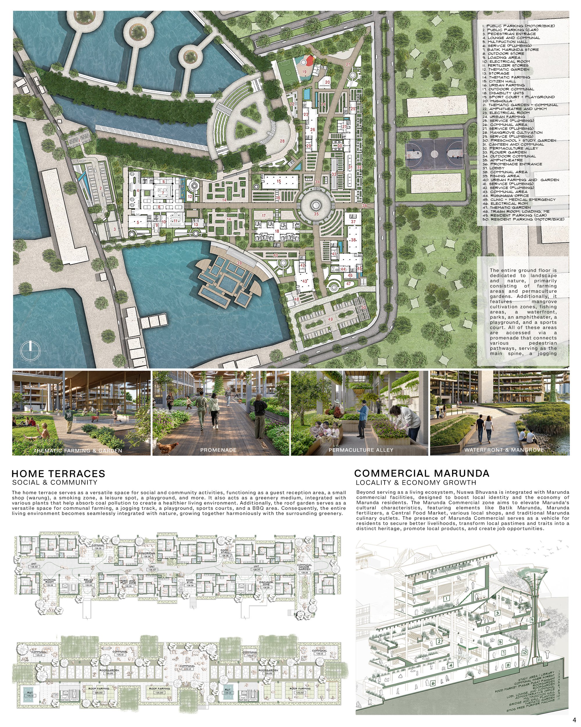 Site Plan, Landscape Design, Home Terraces, and Marunda Commercial