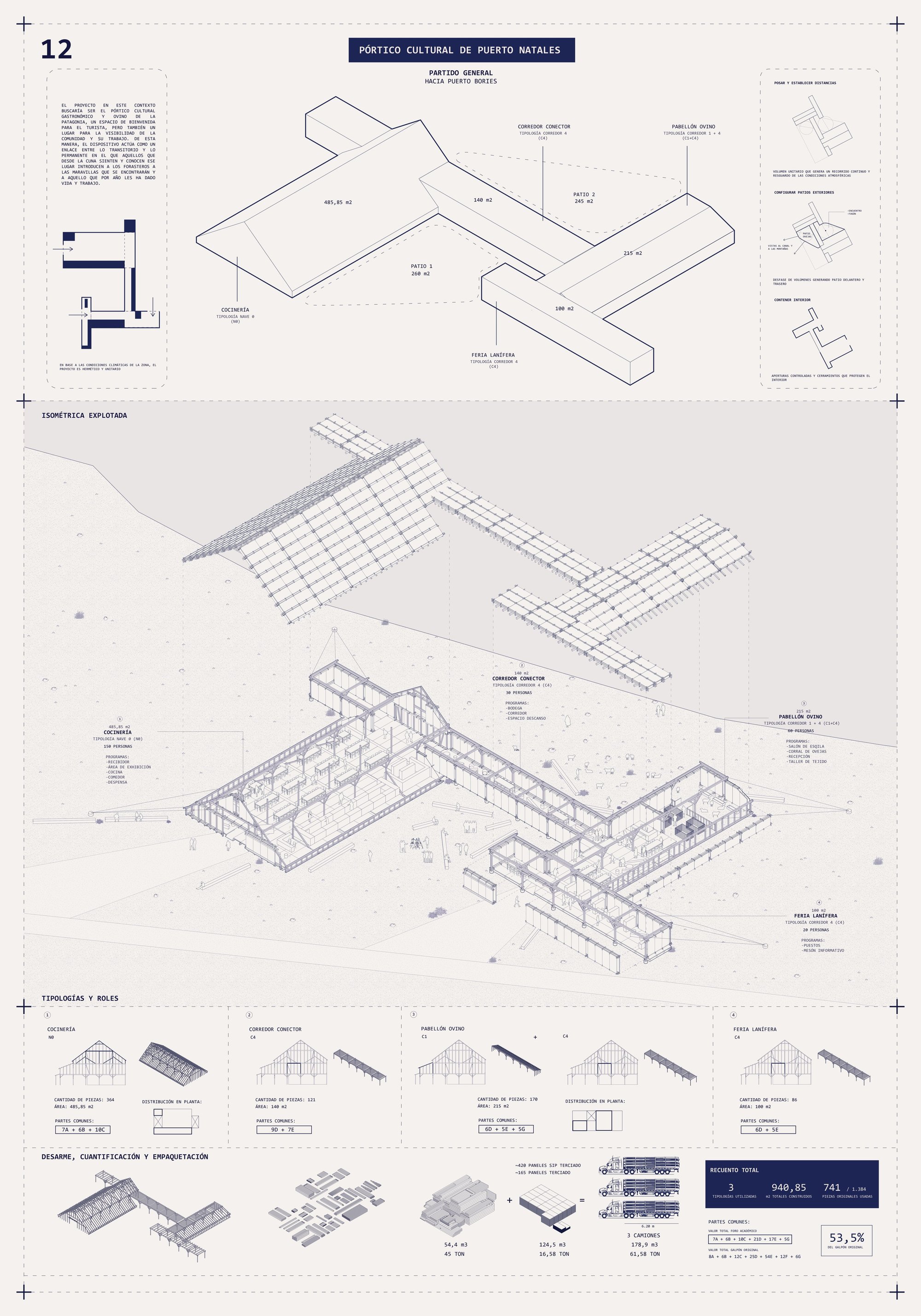 11. Design strategy. Cultural gateway of Puerto Natales