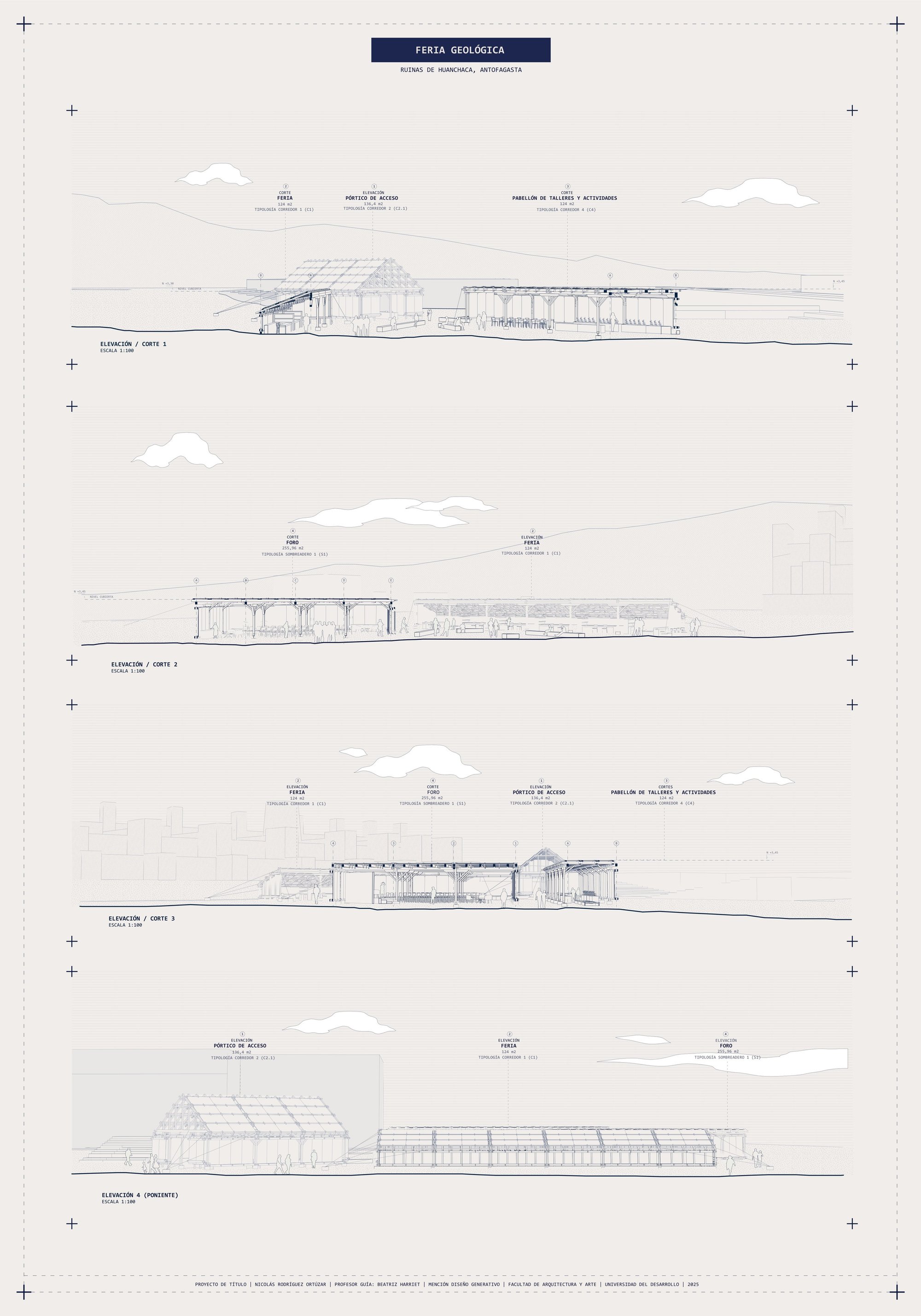 13. Geological fair. Sections/elevations