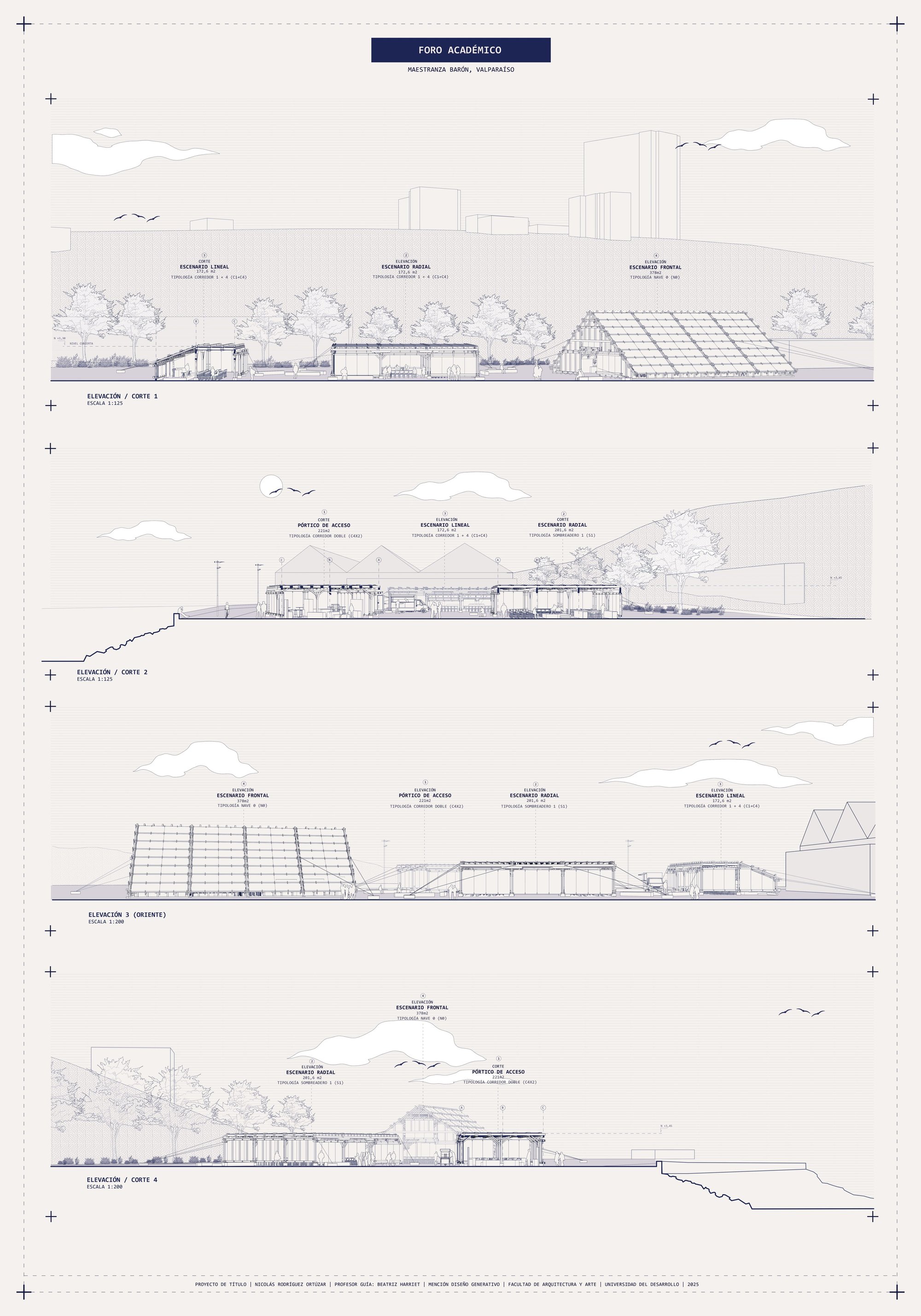 15. Academic forum. Sections/elevations