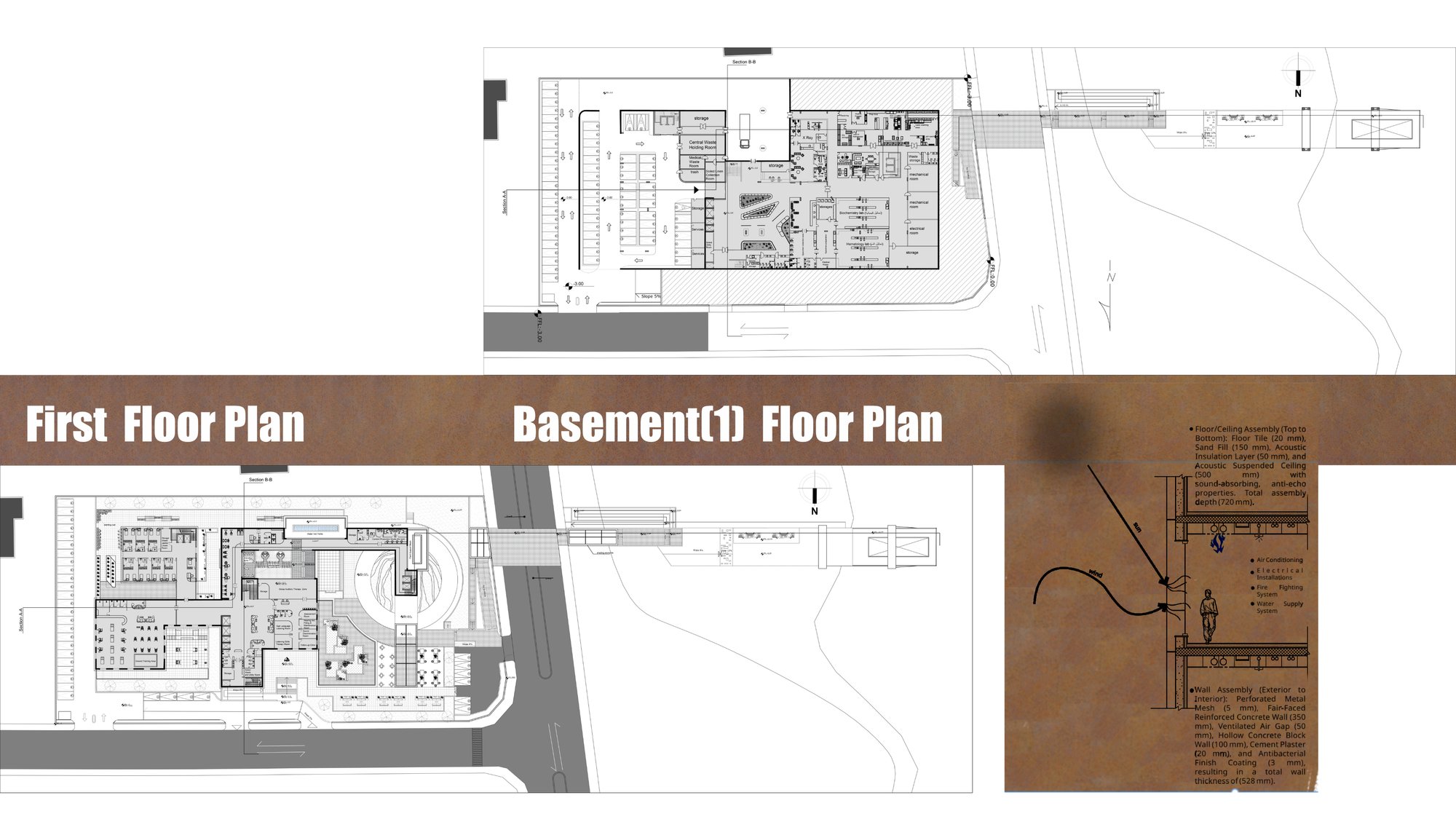first floor & basement plan