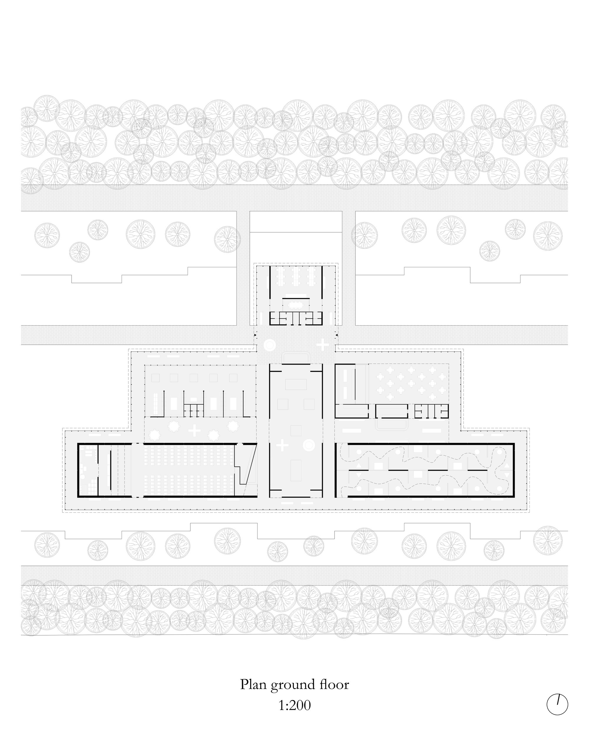 Plan ground floor - 1:200