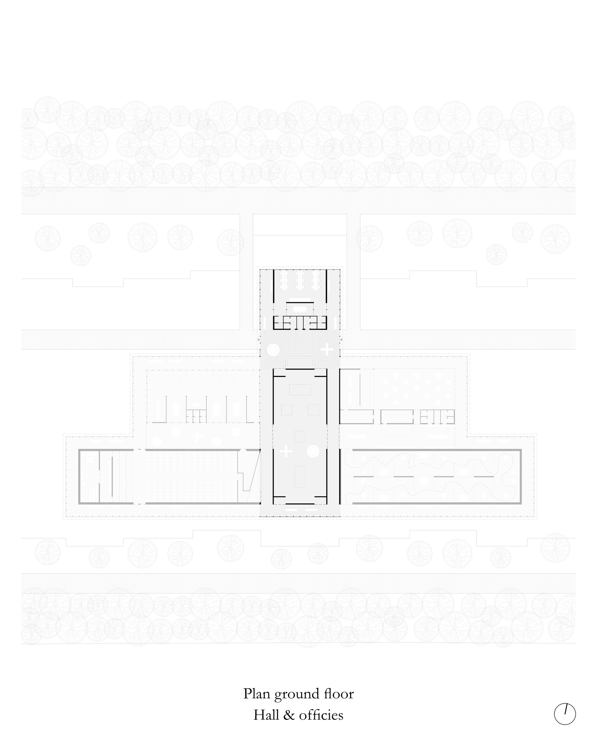 Plan - Hall & Administration offices