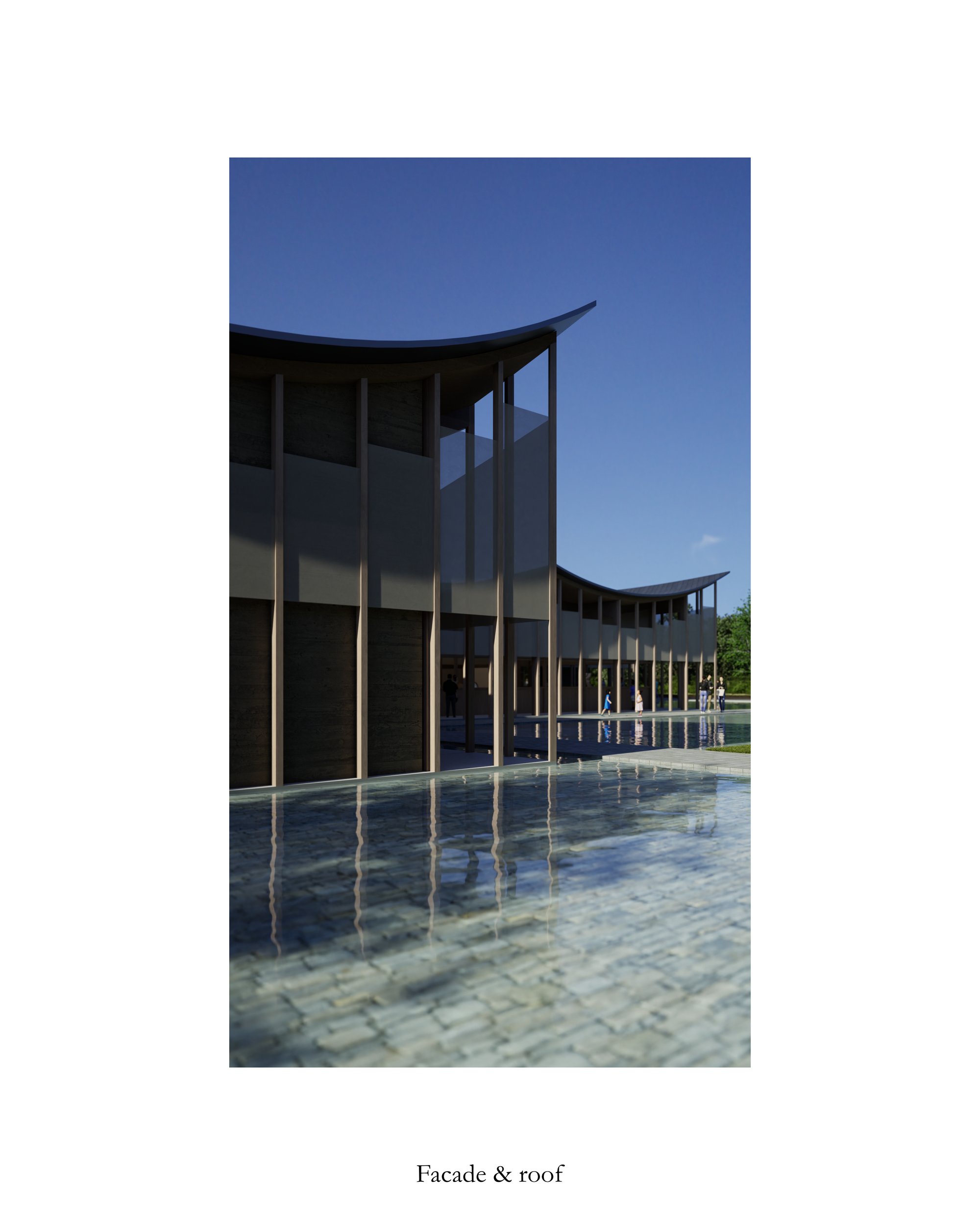 Entrance view - Facade & Roof