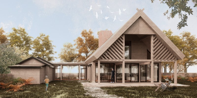 KURPIE HOUSE. The evolution of form towards the present. Architectural design in the region.