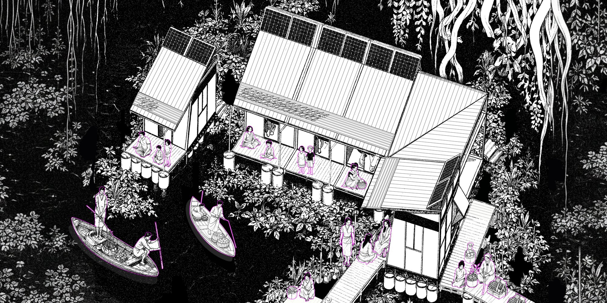 Grounded in Water: A Living Framework in Wetland Landscapes / Design Thesis on Adaptive Wetland Living