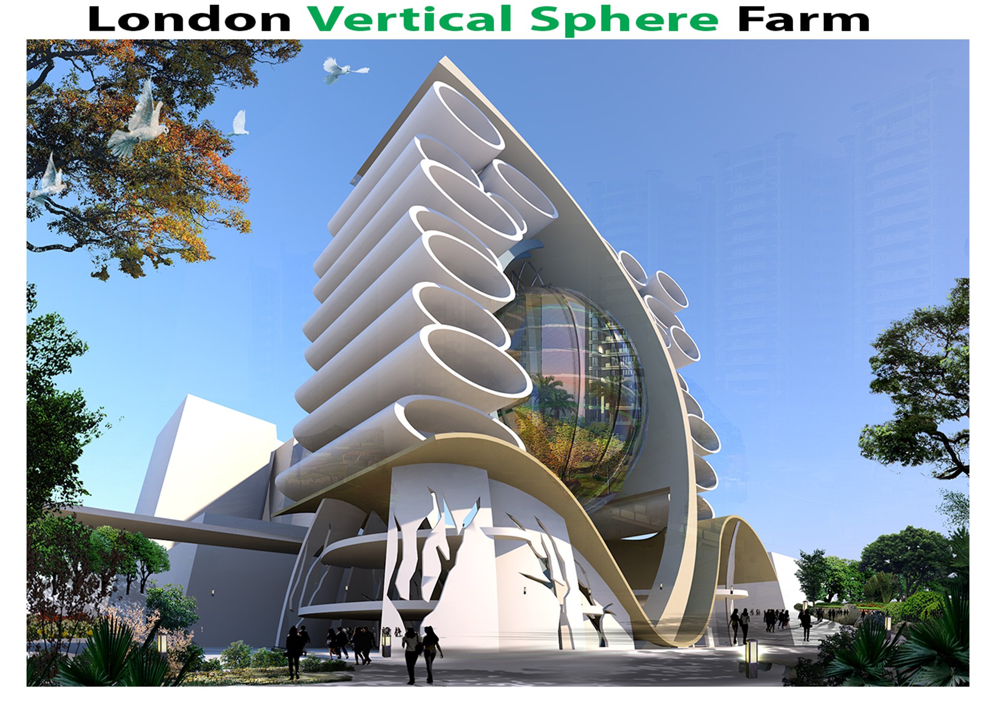 London Vertical Sphere Farm