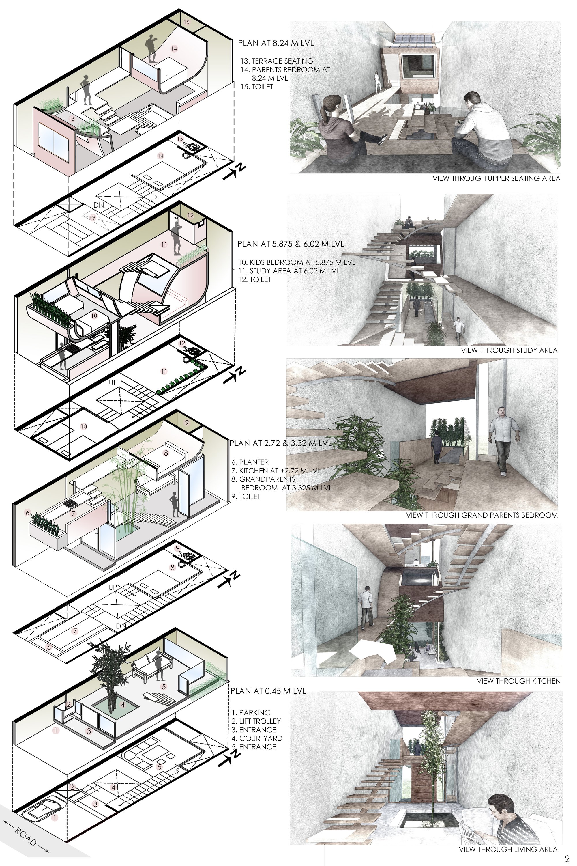 plan and interior views