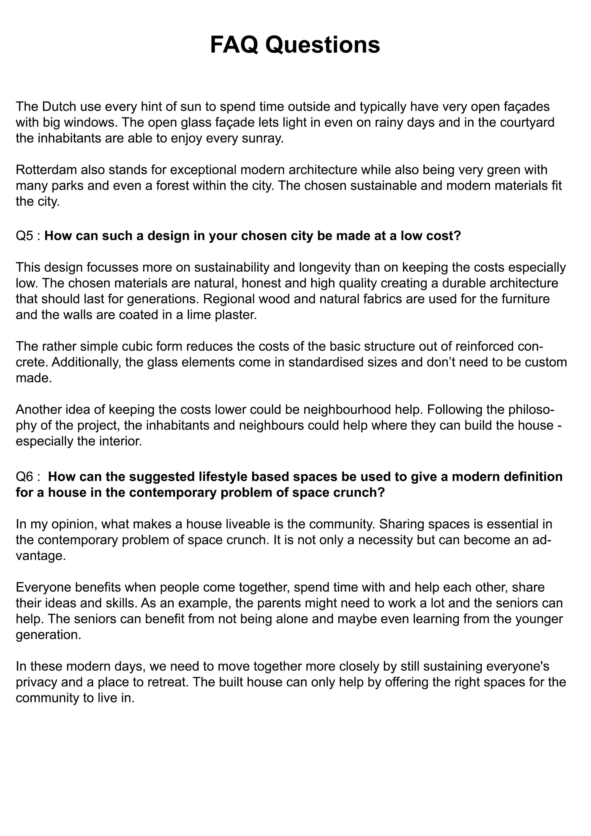 FAQ Questions 2