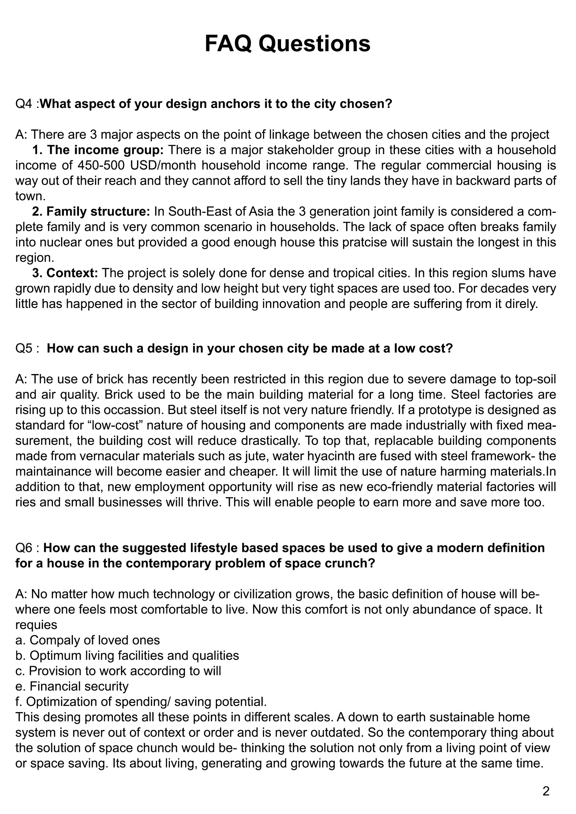 Questionnaire 2