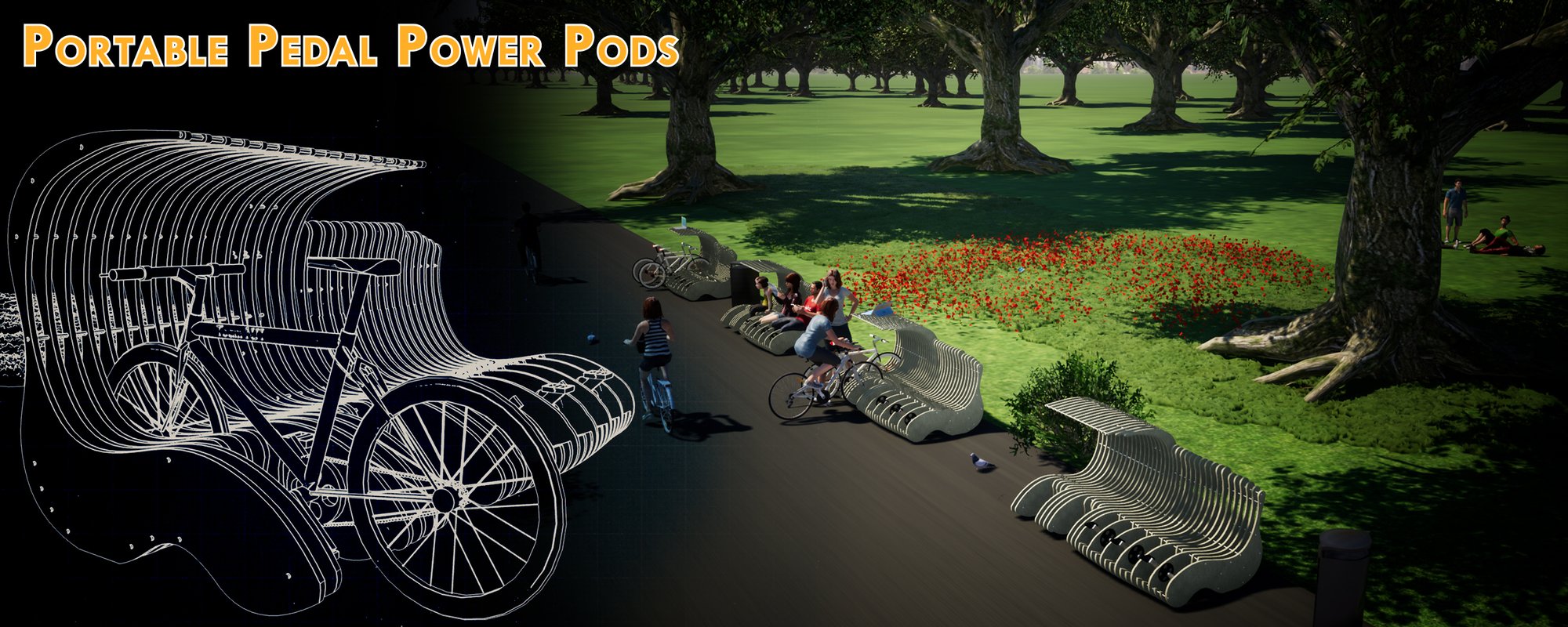 Portable Pedal Power Pods