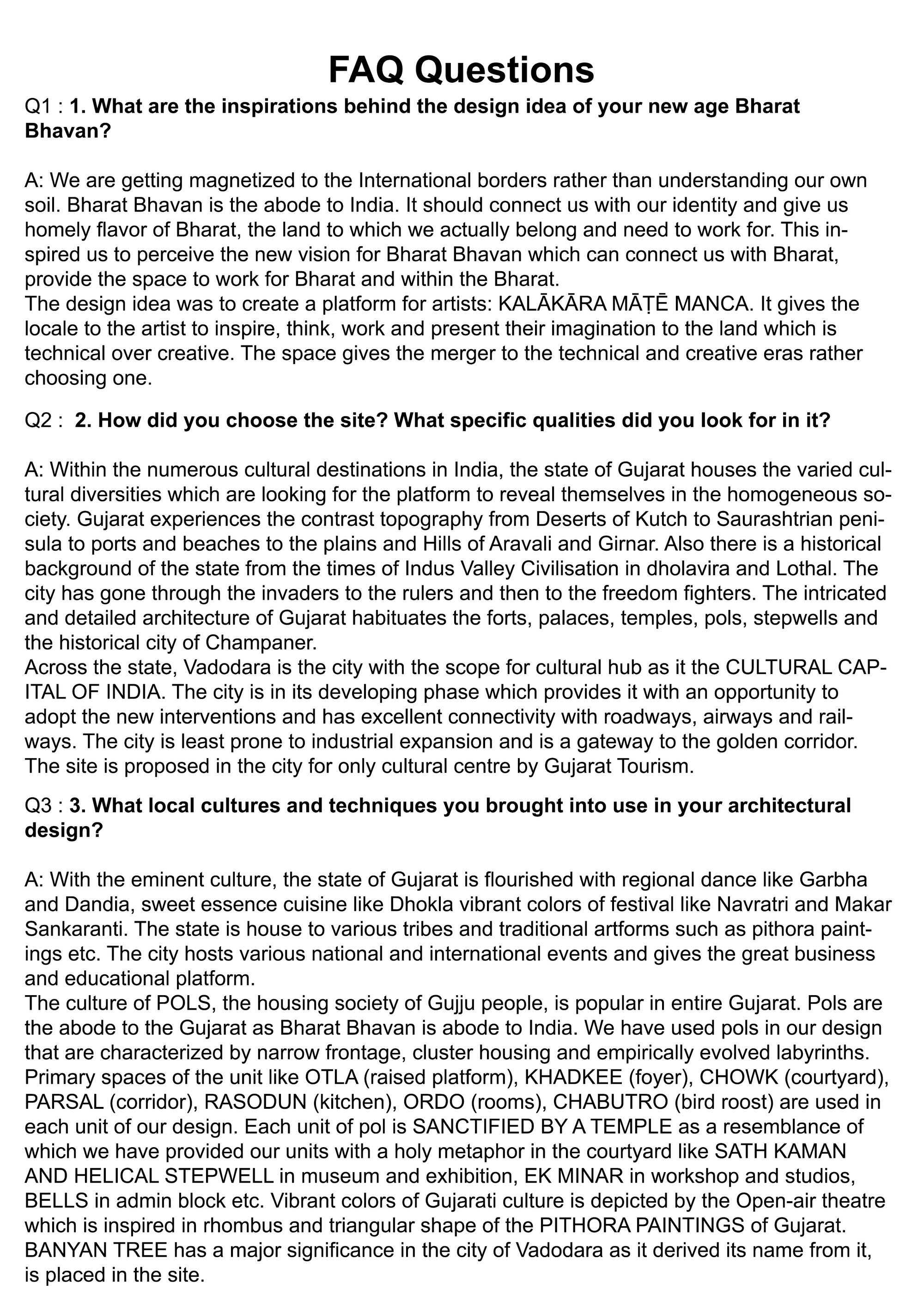 FAQ SHEET 1