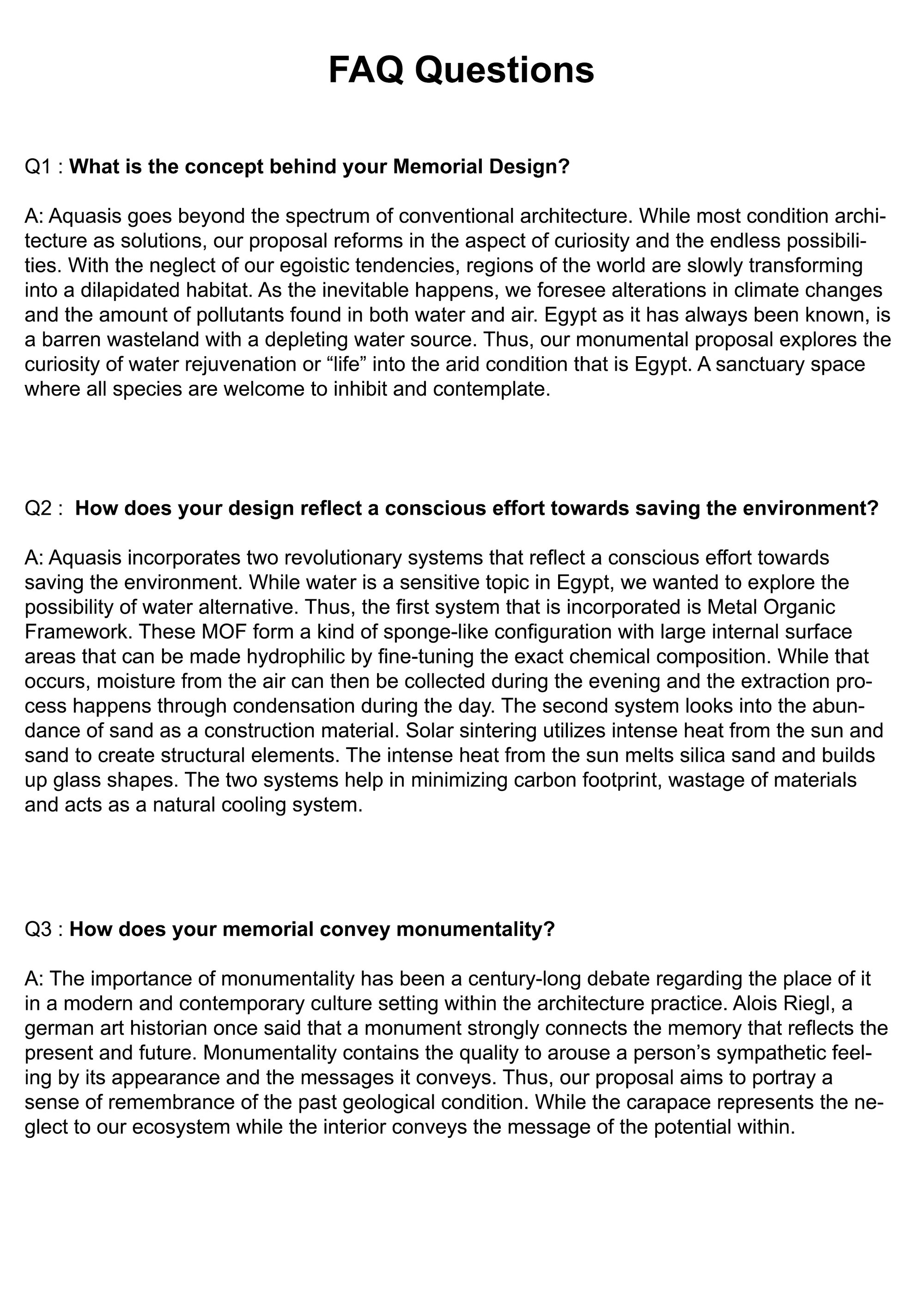 FAQ #1