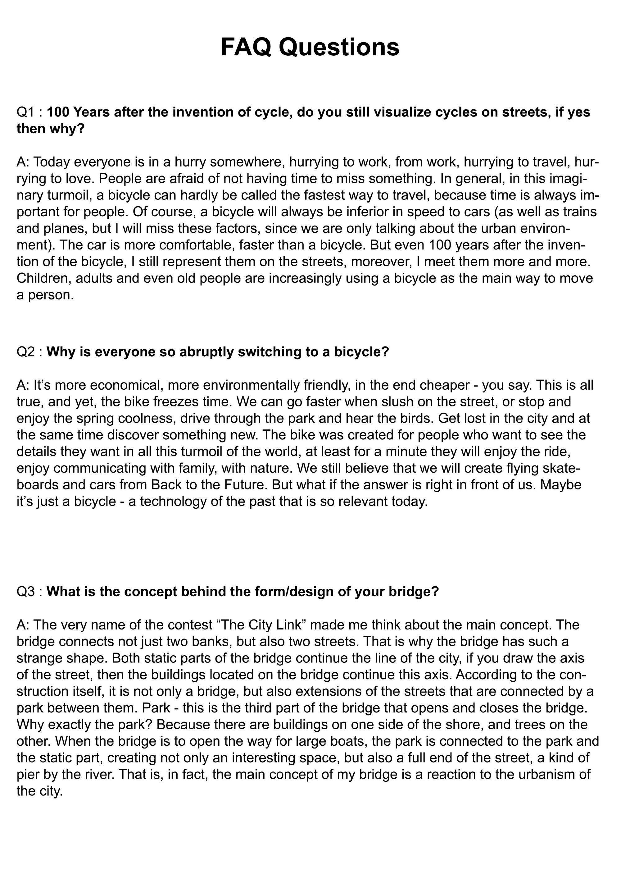 FAQ  questions