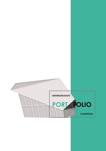 B ARCH Undergraduate Portfolio