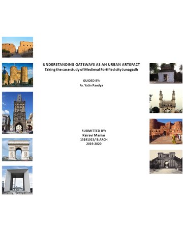 Understanding gateways as an Urban Artefact - Taking the case study of Medieval Fortified City Junagadh