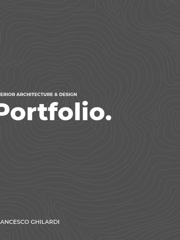 Interior architecture & design portfolio