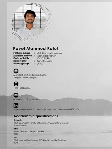 Resume- Pavel Mahmud Ratul