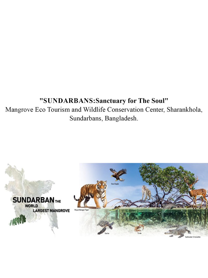 "SUNDARBANS:Sanctuary for The Soul" Mangrove Eco Tourism and Wildlife Conservation Center,Sharankhola, Sundarbans, Bangladesh.