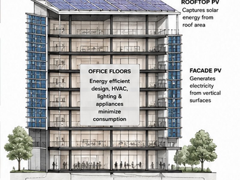Feasibility of Net-Zero Energy Offices across Four Climatic Zones of India