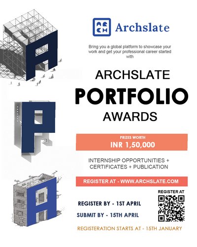 Archslate Portfolio Awards competition banner