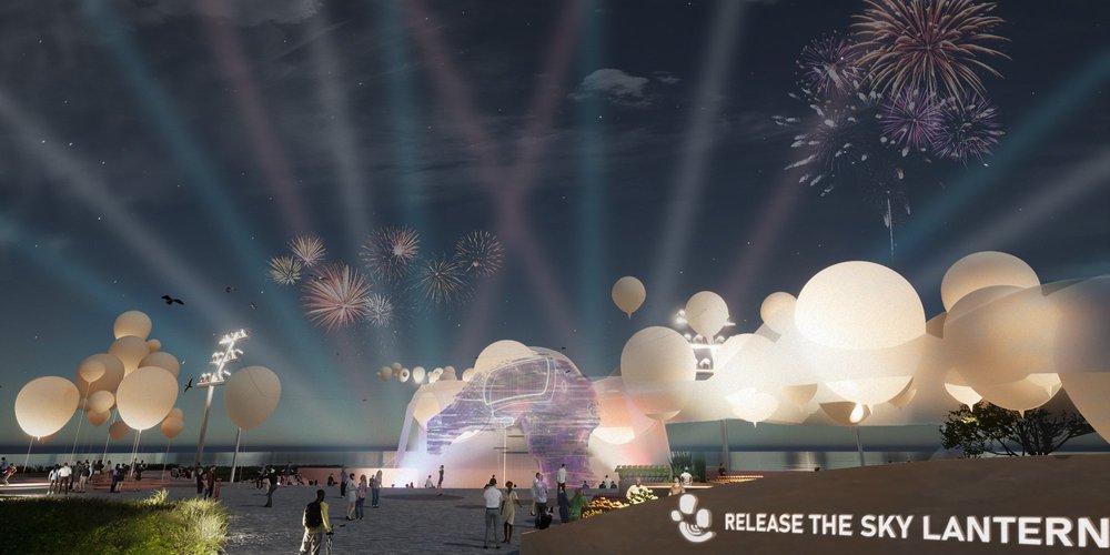 Release the sky lantern