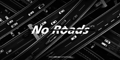 No Roads competition banner