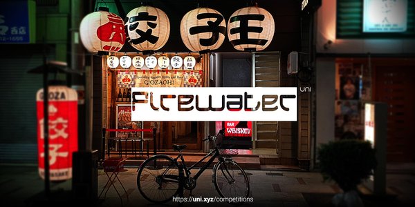 Firewater competition banner