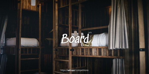 Board competition banner