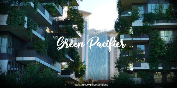 Green Pacifier competition banner