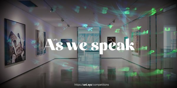 As we speak competition banner