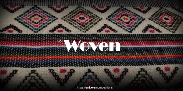 Woven competition banner