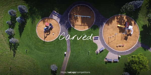 Carved competition banner