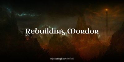 Rebuilding Mordor competition banner