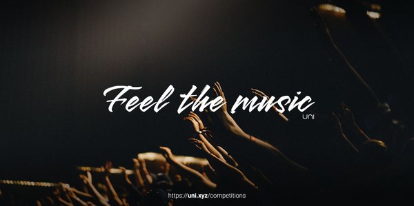 Feel the Music competition banner