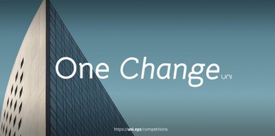 One Change competition banner