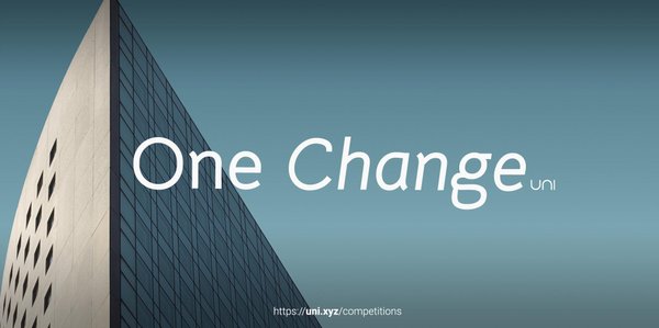 One Change competition banner